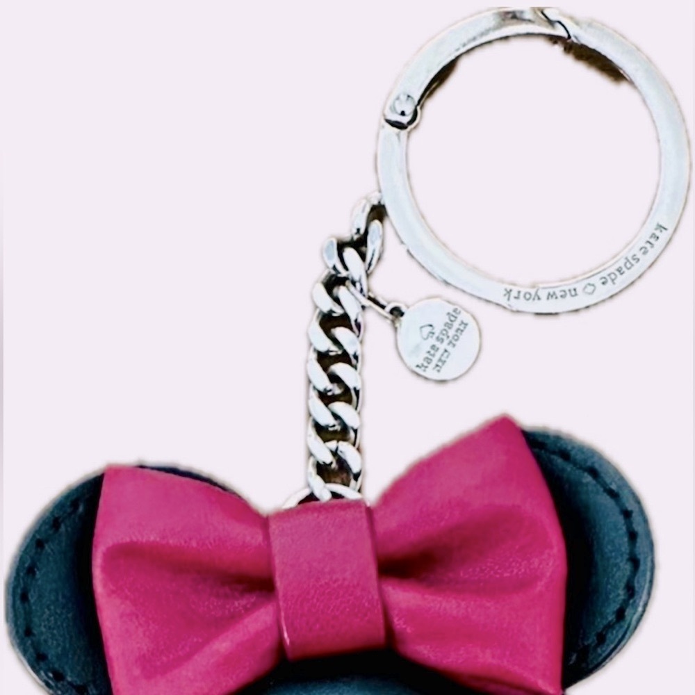 Kate Spade Disney Minnie Mouse Keychain bag Charm w dustbag NWOT - Picture 4 of 13